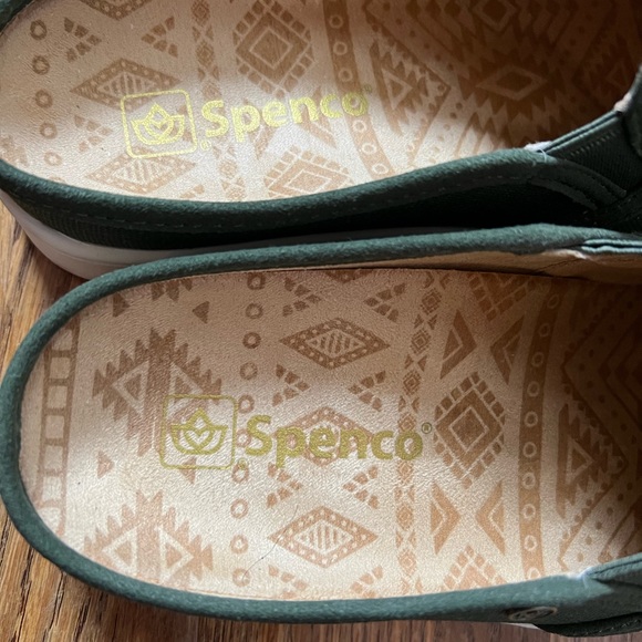 Spenco dark green orthotic tassel slide sneaker, 6 - Picture 6 of 7